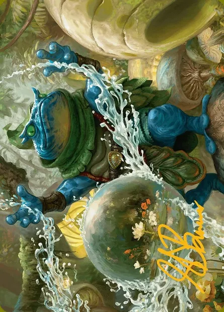 Pond Prophet // Pond Prophet, Magic card ABLB 29 — Bloomburrow Art Series set