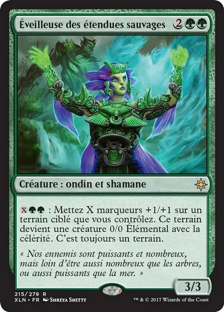 Éveilleuse des étendues sauvages, carte Magic XLN 215 — extension Ixalan