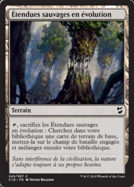 Étendues sauvages en évolution, carte Magic C18 245 — extension Commander 2018