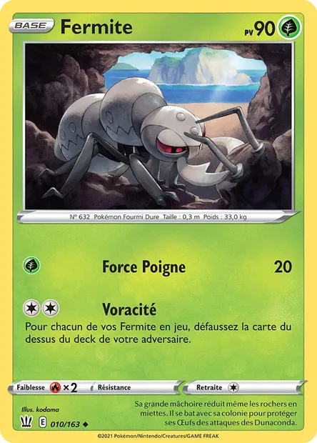 Fermite, carte Pokémon BST 10 — extension Styles de combat