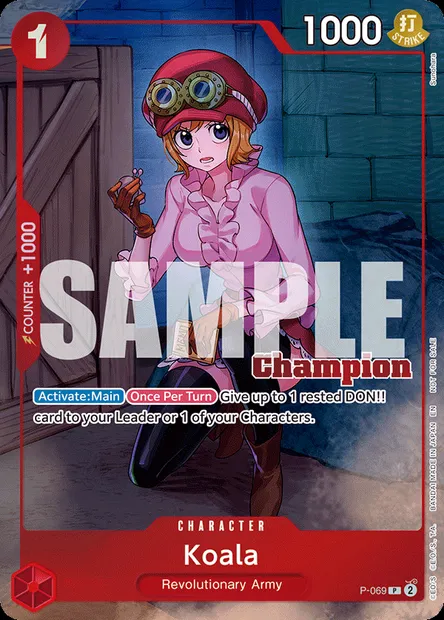 Koala, One Piece card P-069 — Promotion card set