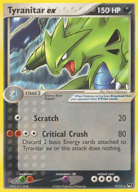 Tyranitar ex, Pokémon card P1 17 — POP Series 1 set