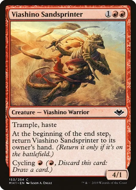 Viashino Sandsprinter, Magic card MH1 153 — Modern Horizons set