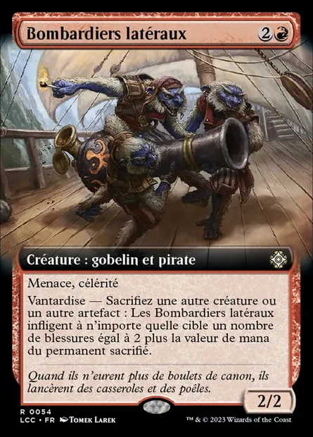 Bombardiers latéraux, carte Magic LCC 54 — extension The Lost Caverns of Ixalan Commander