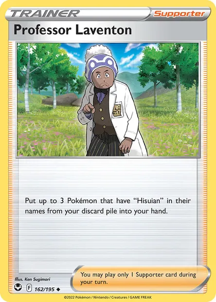 Professor Laventon, Pokémon card SIT 162 — Silver Tempest set