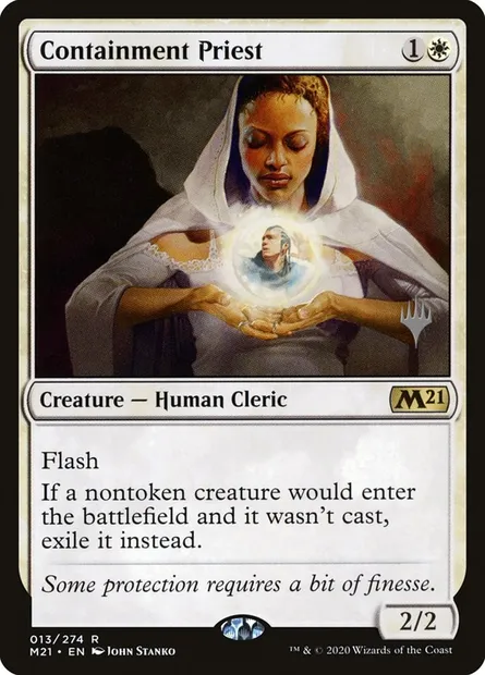 Containment Priest, Magic card PM21 13p — Core Set 2021 Promos set