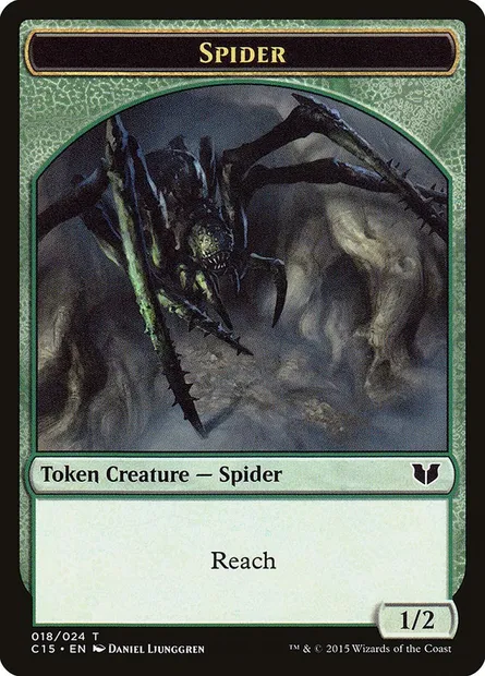 Spider, carte Magic TC15 18 — extension Commander 2015 Tokens
