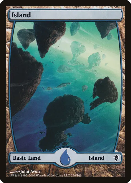 Island, Magic card ZEN 234 — Zendikar set
