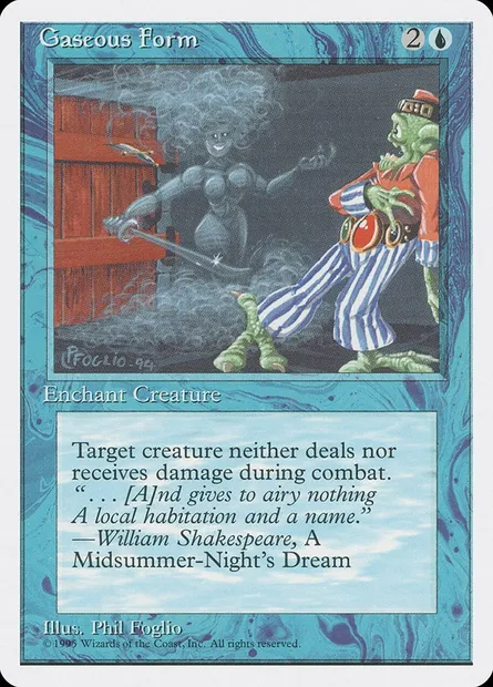 Gaseous Form, Magic card 4ED 74 — Fourth Edition set