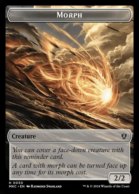 Morph, Magic card TMKC 30 — Murders at Karlov Manor Commander Tokens set