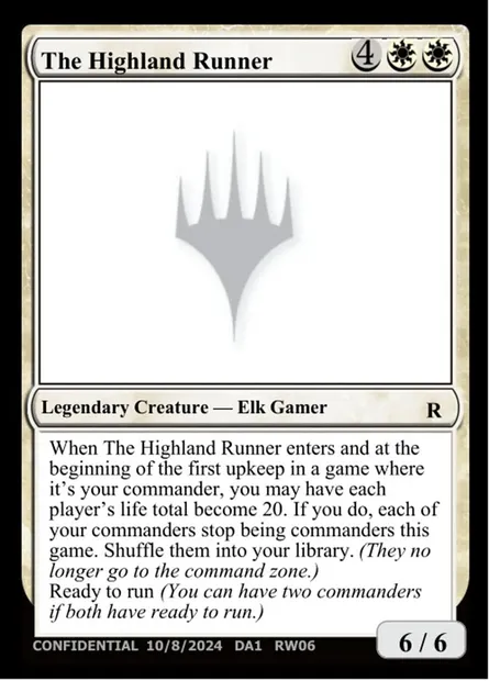 The Highland Runner, carte Magic UNK RW06b — extension Unknown Event
