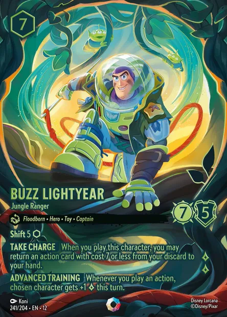 Buzz Lightyear - Jungle Ranger, Disney Lorcana card CH12-241 — Wilds Unknown set