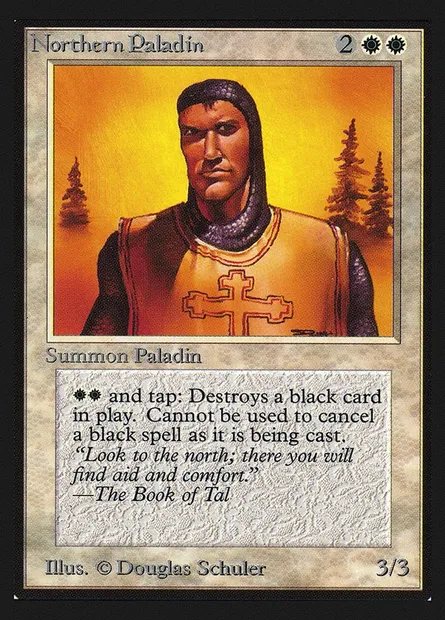 Northern Paladin, Magic card CEI 30 — Intl. Collectors' Edition set
