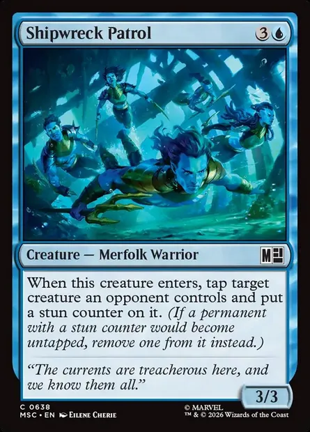 Shipwreck Patrol, Magic card MSC 638 — Marvel Super Heroes Commander set