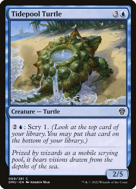 Tidepool Turtle, Magic card DMU 69 — Dominaria United set