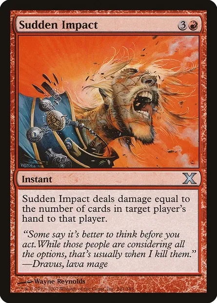 Sudden Impact, Magic card 10E 241 — Tenth Edition set