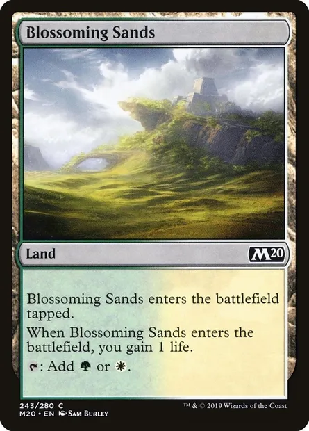 Blossoming Sands, Magic card M20 243 — Core Set 2020 set