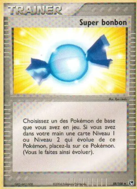 Super bonbon, carte Pokémon SS 88 — extension EX Tempête de sable