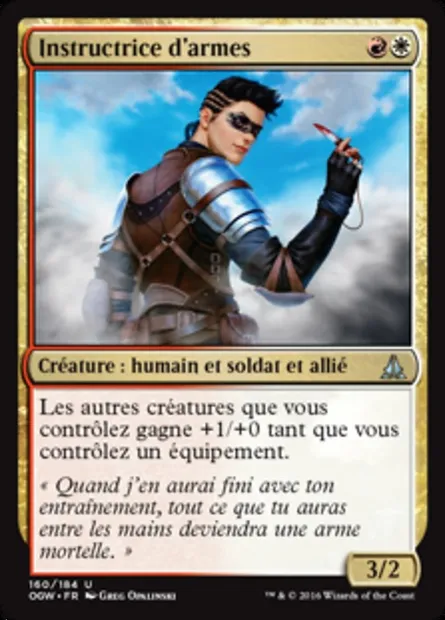 Instructrice d'armes, carte Magic OGW 160 — extension Le serment des Sentinelles
