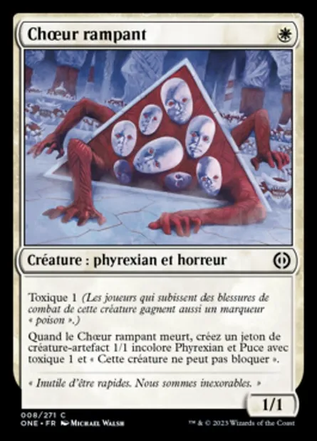 Chœur rampant, carte Magic ONE 8 — extension Tous Phyrexians