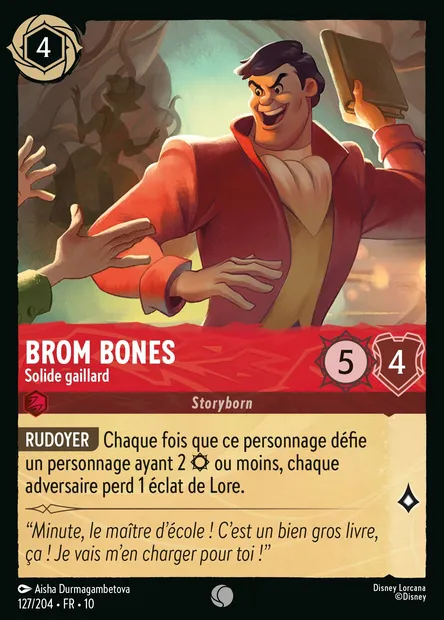 Brom Bones - Solide gaillard, carte Disney Lorcana CH10-127 — extension Lueurs dans les Profondeurs