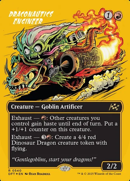 Draconautics Engineer, Magic card DFT 540 — Aetherdrift set