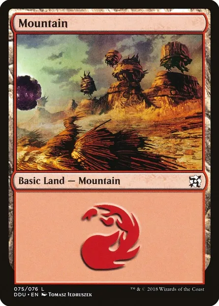Mountain, Magic card DDU 75 — Duel Decks: Elves vs. Inventors set