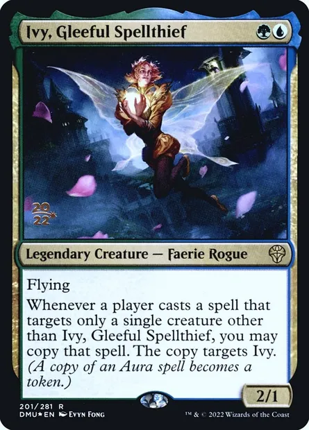 Lierre, volesort joyeuse, carte Magic PDMU 201s — extension Dominaria United Promos
