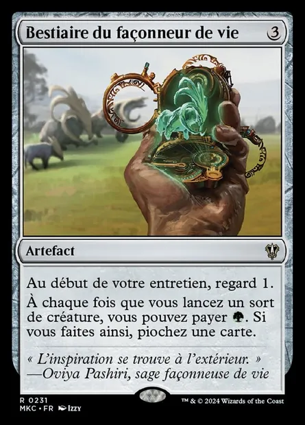 Bestiaire du façonneur de vie, carte Magic MKC 231 — extension Murders at Karlov Manor Commander