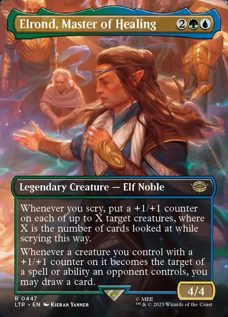 Elrond, Master of Healing, Magic card LTR 447 — The Lord of the Rings: Tales of Middle-earth set