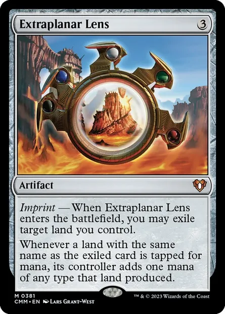 Extraplanar Lens, Magic card CMM 381 — Commander Masters set