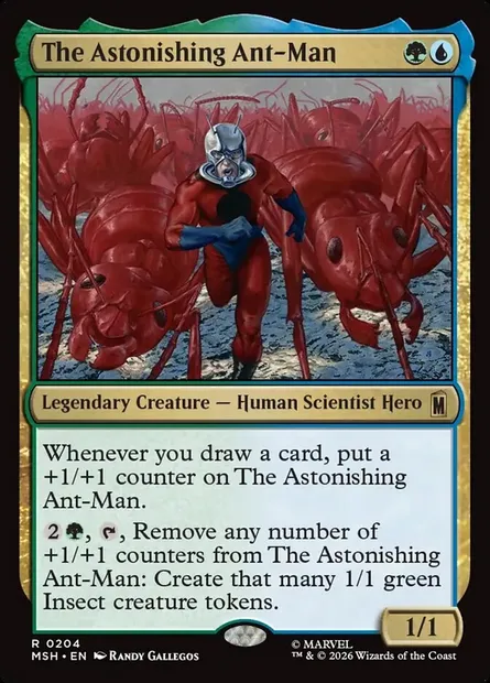 The Astonishing Ant-Man, Magic card MSH 204 — Marvel Super Heroes set