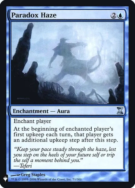 Brume de paradoxe, carte Magic PLST TSP-71 — extension The List