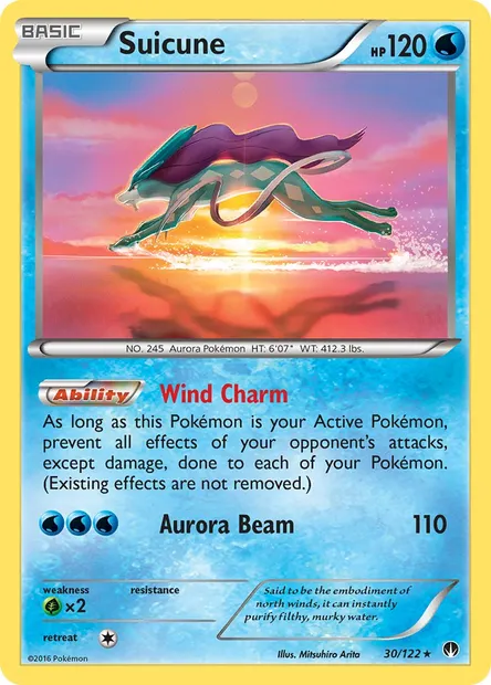 Suicune, Pokémon card BKP 30 — BREAKpoint set