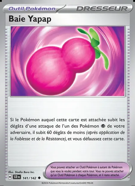 Baie Yapap, carte Pokémon SCR 141 — extension Couronne Stellaire