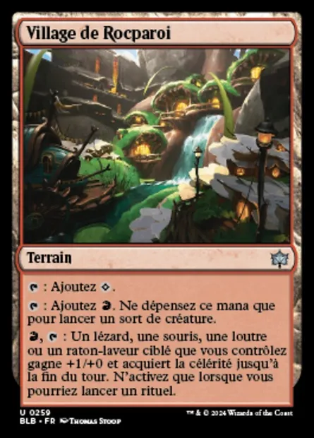 Village de Rocparoi, carte Magic BLB 259 — extension Bloomburrow