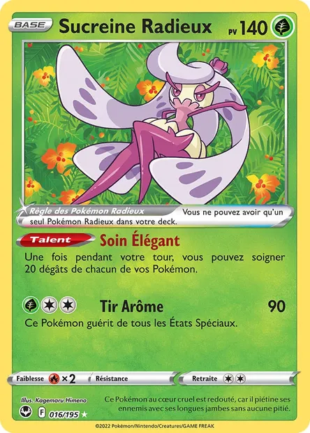 Sucreine Radieux, carte Pokémon SIT 016 — extension Tempête Argentée
