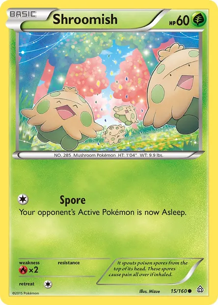 Shroomish, Pokémon card PRC 15 — Primal Clash set