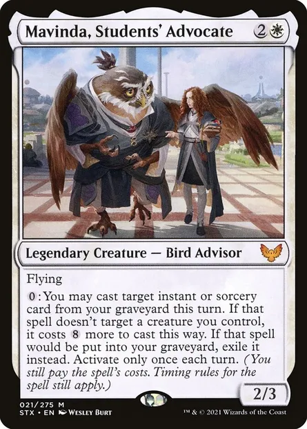 Mavinda, Students' Advocate, Magic card STX 21 — Strixhaven: School of Mages set