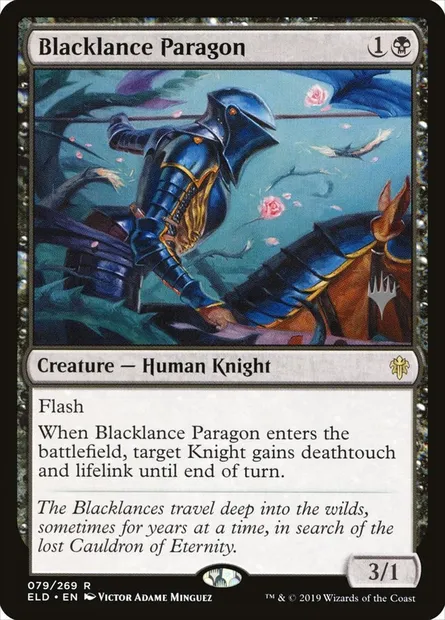 Blacklance Paragon, Magic card PELD 79p — Throne of Eldraine Promos set