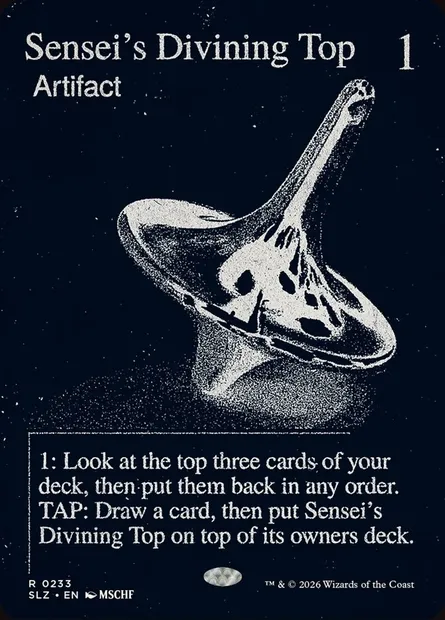 Sensei's Divining Top, Magic card SLZ 233 — The Zeta Set set