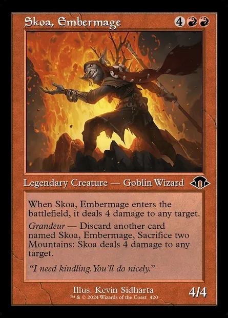 Skoa, Embermage, Magic card MH3 420 — Modern Horizons 3 set