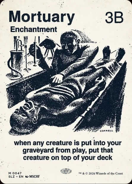 Mortuary, Magic card SLZ 47 — The Zeta Set set
