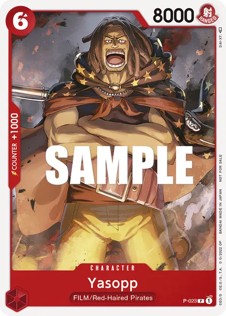 Yasopp, carte One Piece P-023 — extension Carte promo