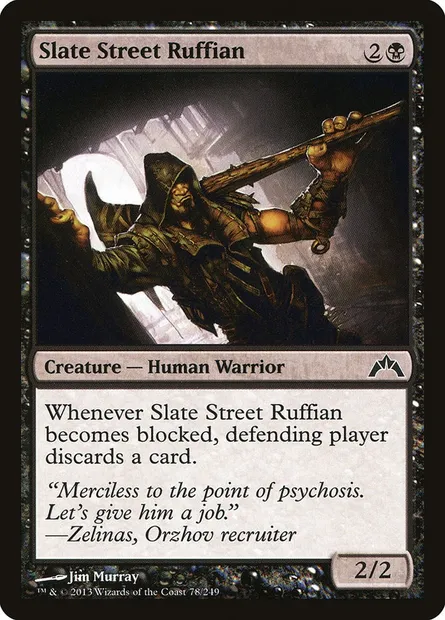 Slate Street Ruffian, Magic card GTC 78 — Gatecrash set
