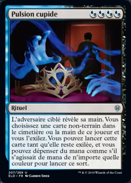 Pulsion cupide, carte Magic ELD 207 — extension Throne of Eldraine