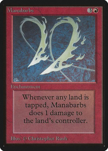Barbelures de mana, carte Magic LEB 164 — extension Limited Edition Beta