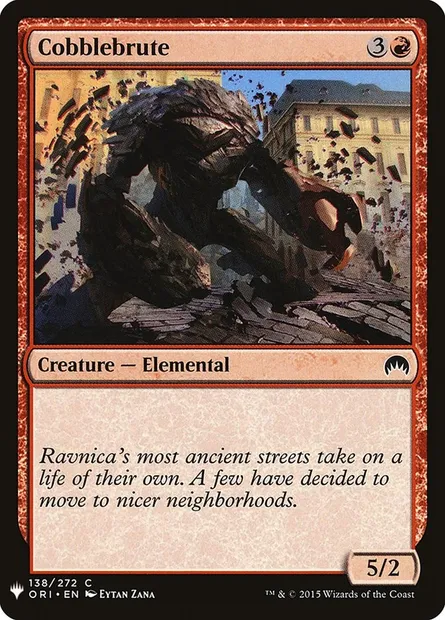 Cobblebrute, Magic card PLST ORI-138 — The List set