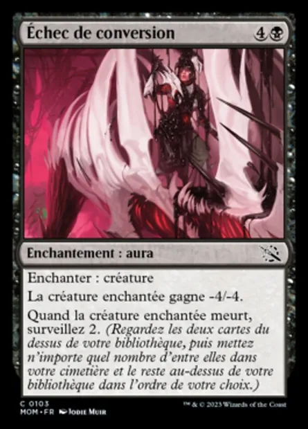 Échec de conversion, carte Magic MOM 103 — extension L'invasion des machines
