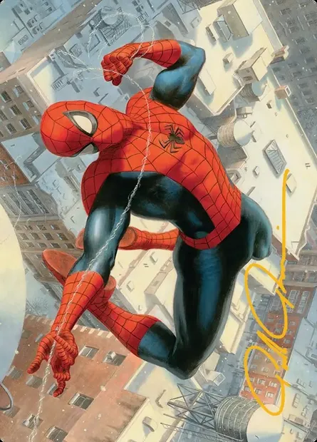 Spider-Man, Peter Parker // Spider-Man, Peter Parker, carte Magic ASPM 53 — extension Marvel's Spider-Man Art Series